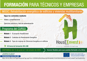 Curso on´line: MOOC - Rehabilitación energética de edificios