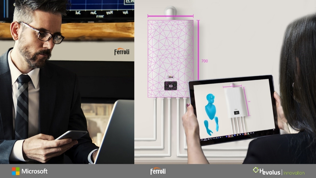 Ferroli se asocia con Microsoft y Hevolus: Cloud Computing y Realidad Mixta al servicio de instaladores y clientes para impulsar la innovación en el mundo del aire acondicionado y la calefacción