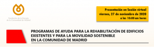 Fenercom Jornada para los socios de ANESE sobre los Programas de ayuda para la rehabilitación de edificios existentes y para la movilidad sostenible