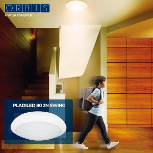 IMAGEN NOTICIA PLADILED 80 2N SWING ORBIS ilumina tus estancias con su nuevo Plafón con Detector PLADILED 80 2N SWING