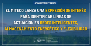 Manifestación de Interés de Proyectos de Almacenamiento, Redes Inteligentes y Sistema Eléctrico 