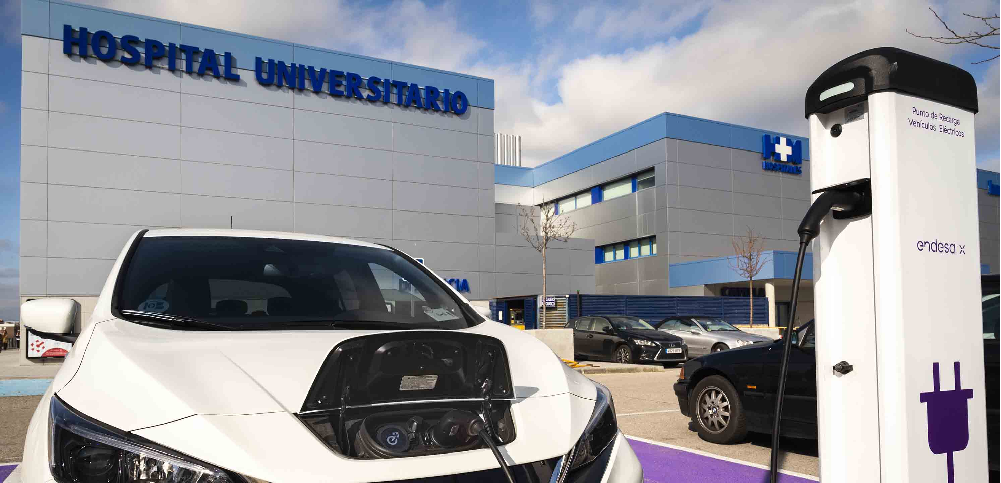 Endesa hospital Endesa X instala cargadores para coche eléctrico en cuatro centros de HM Hospitales de Madrid y Galicia