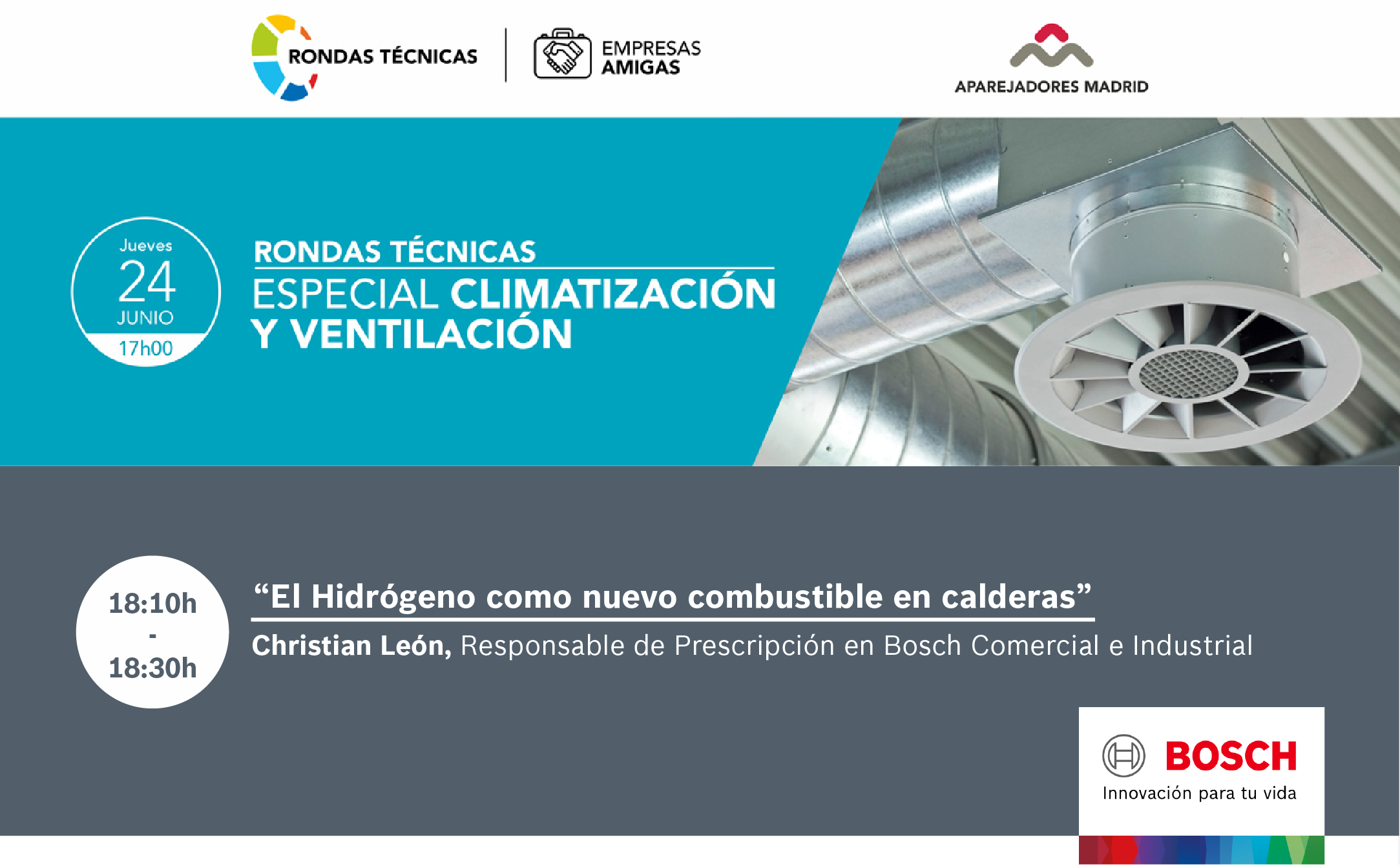 Bosch continúa abordando el papel del hidrógeno como nuevo combustible en calderas Bosch continúa abordando el papel del hidrógeno como nuevo combustible en calderas