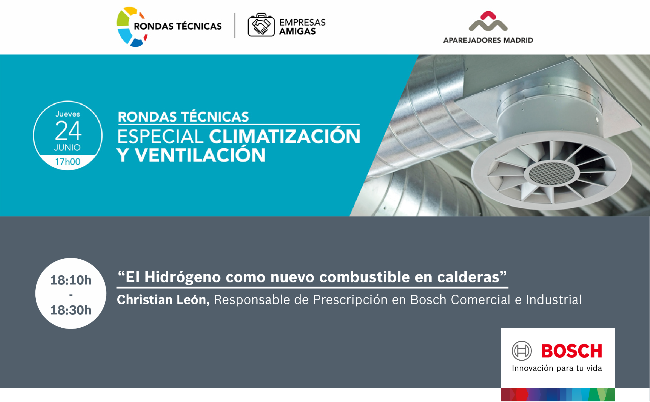 Bosch continúa abordando el papel del hidrógeno como nuevo combustible en calderas