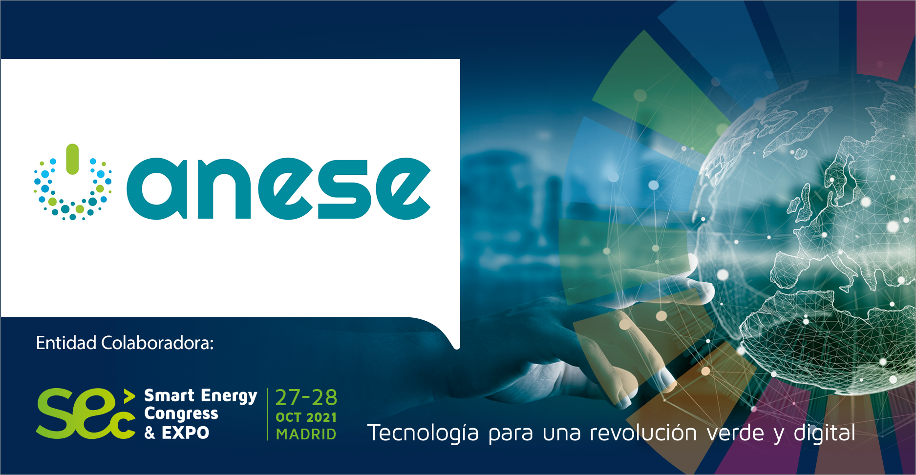 ANESE participa como entidad colaboradora en la IX Smart Energy Congress & EXPO 2021