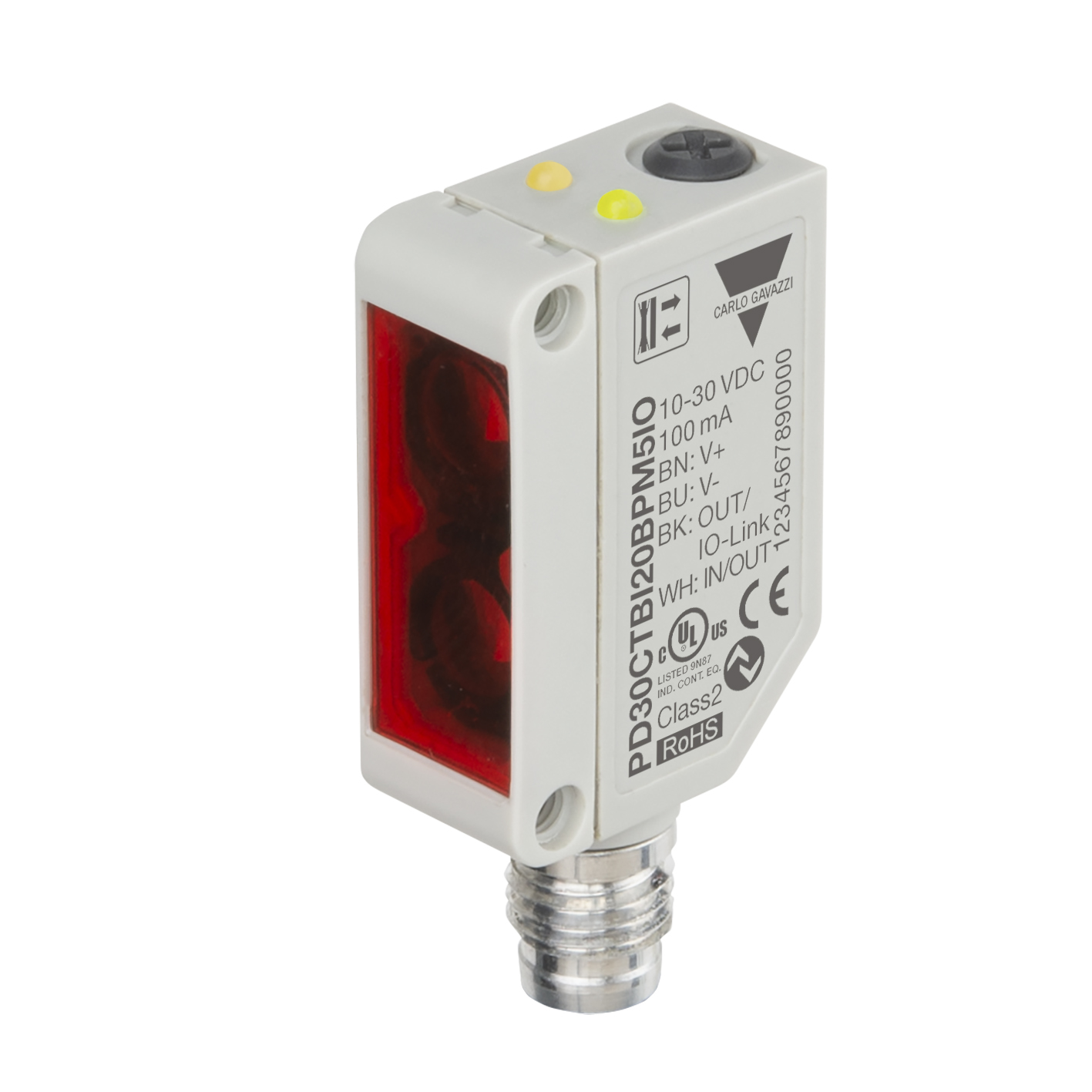 PD30CTBI20BPM5IO Carlo Gavazzi presenta la SERIE PD30… IO: La nueva era de las fotocélulas inteligente