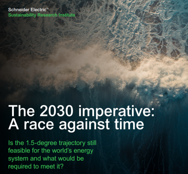 12272297_2030 Schneider Electric recalca la urgencia de la descarbonización, para acelerar el camino hacia una economía Cero Neta