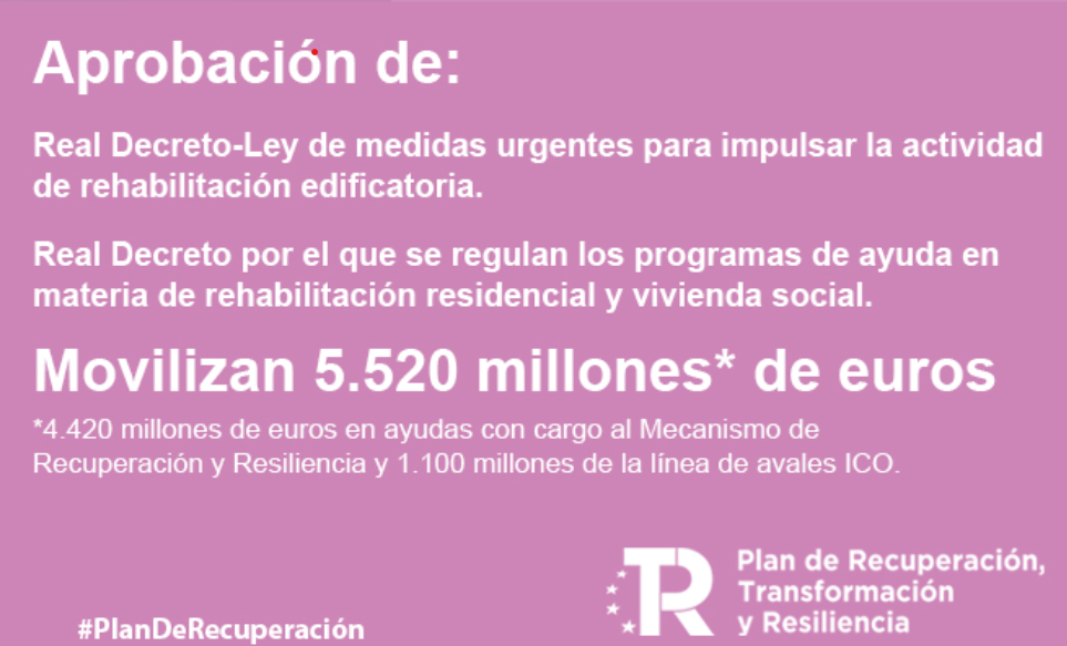 Aprobado el Real Decreto que regula los programas de ayuda en rehabilitación residencial y vivienda social