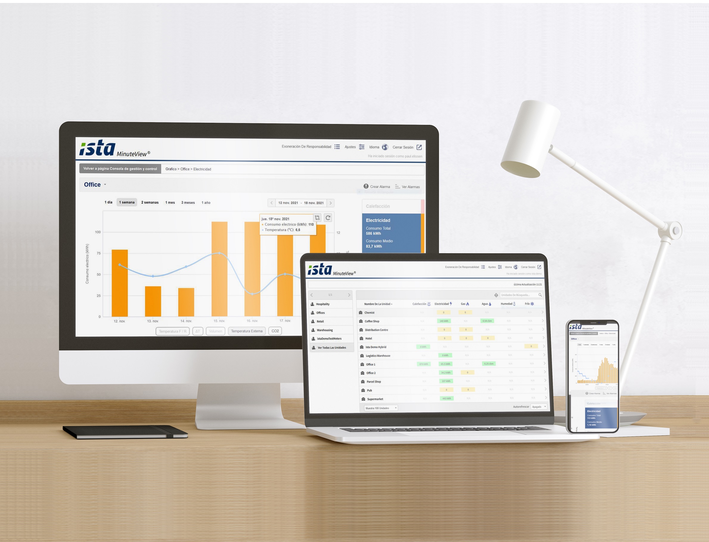 FOTO-MINUTEVIEW ISTA lanza Minute View, una solución digital “todo en uno” para gestionar todos los consumos energéticos de un edificio