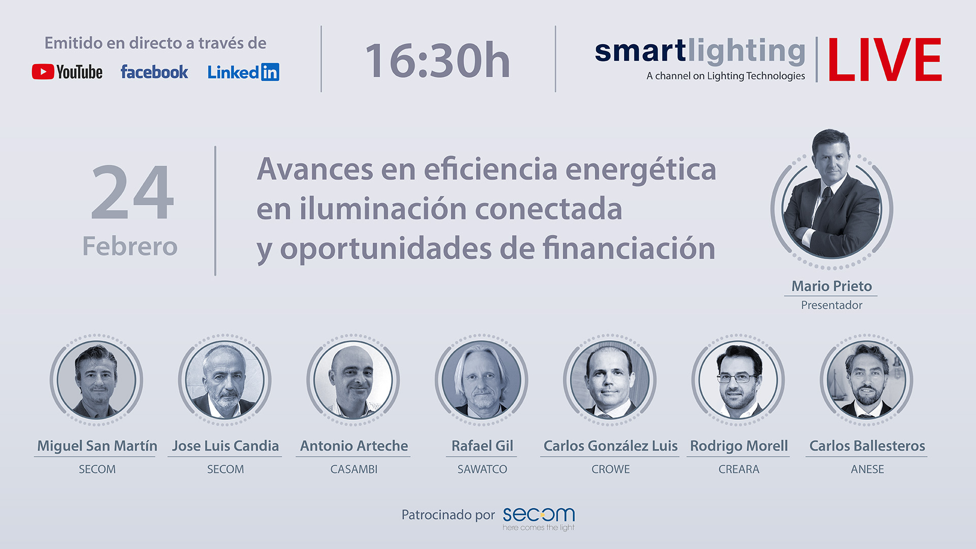 smartlighting LIVE presenta: “Avances en eficiencia energética en iluminación conectada y oportunidades de financiación”