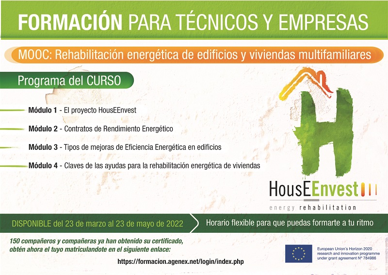 HouseEnvest presenta la nueva edición del curso para técnicos y empresas: «Rehabilitación energética de edificios y viviendas multifamiliares»