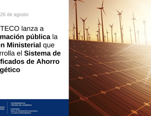 El Ministerio de Transición Ecológica lanza a información pública la Orden Ministerial que desarrolla el Sistema de Certificados de Ahorro Energético