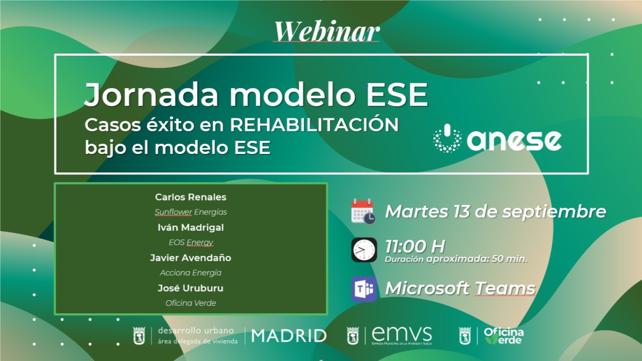 ANESE y la Oficina Verde presentan casos de éxito en rehabilitación bajo el modelo ESE 