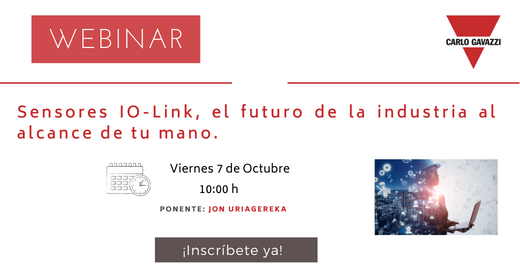 Nuevo Webinar Octubre 2022 520×272 Nuevo webinar de Carlo Gavazzi sobre sensores de comunicación IO-Link