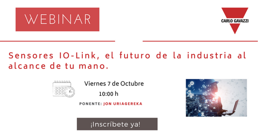 Nuevo webinar de Carlo Gavazzi sobre sensores de comunicación IO-Link