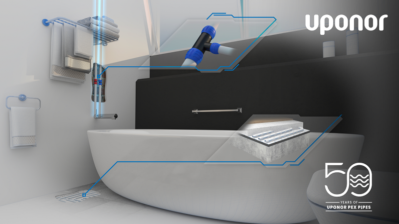 Uponor – 50 años Las tuberías PEX de Uponor cumplen 50 años