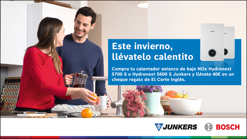 Bosch premio Este invierno, el calor tiene premio con Junkers Bosch