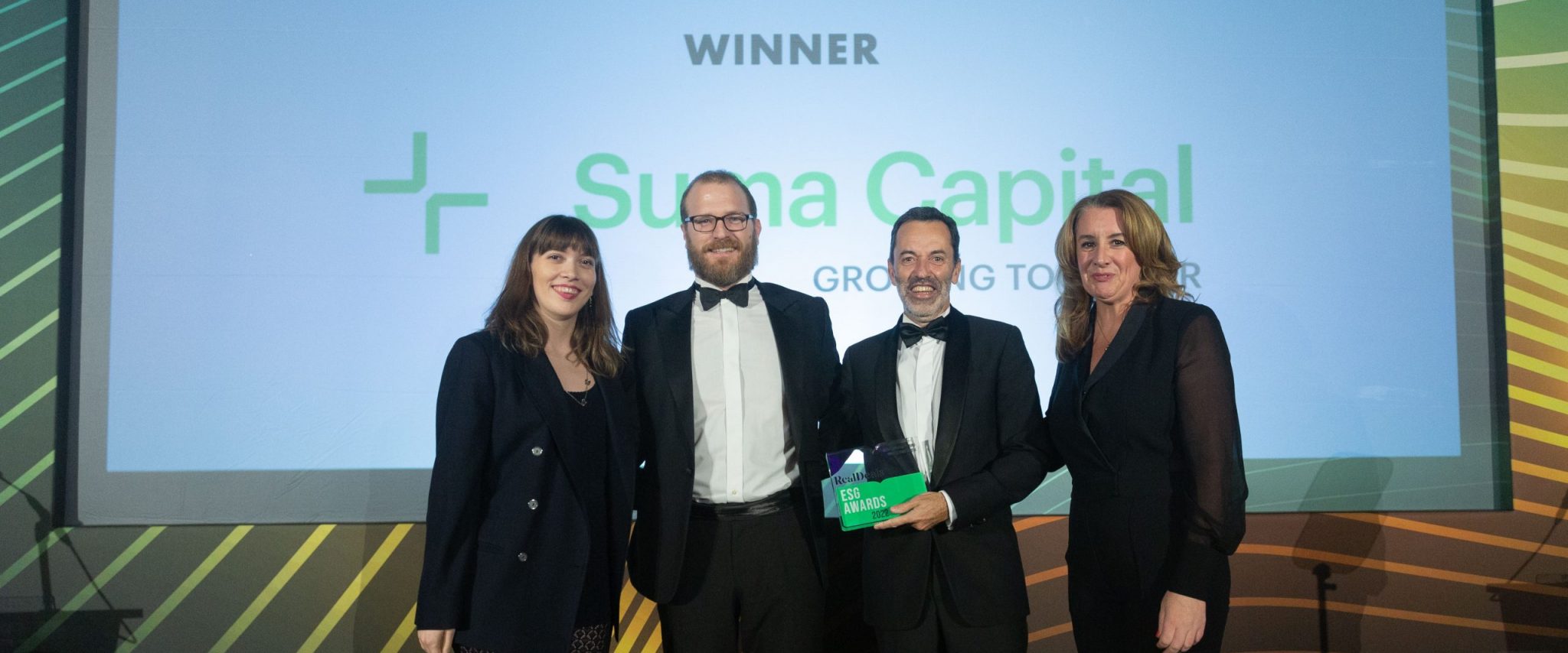 Suma Capital recibe el premio Real Deals ESG Awards 2022 en la categoría de ‘Fondo de Inversión de Impacto’