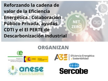 Reforzando la cadena de valor de la Eficiencia Energética: Colaboración Público Privada, ayudas CDTI y el PERTE de Descarbonización Industrial