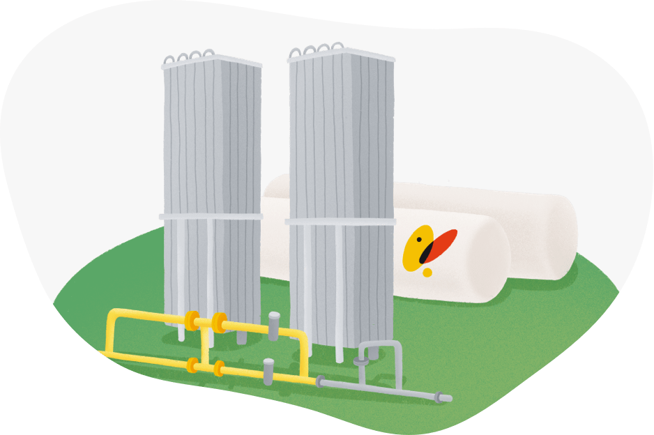Servicios_descarga_plantas_GNL-min El gas renovable distribuido por Naturgy a través de Nedgia aumenta un 90% y evita la emisión a la atmósfera de 7.400 toneladas de CO2
