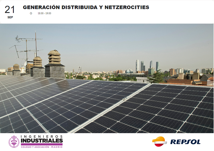 Repsol y el COIIM organizan una jornada sobre NetZeroCities y la generación distribuida