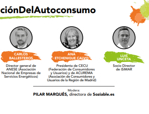 Soziable.es y Contigo Energía organizan un encuentro sobre autoconsumo con la participación de ANESE