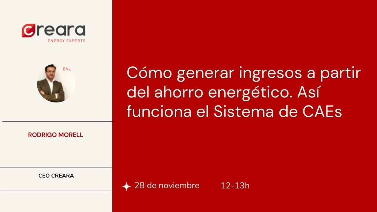 CREARA empieza a funcionar como sujeto delegado en el sistema de Certificados de Ahorro energético