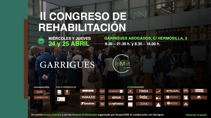 La segunda edición del «Congreso de InMatbyCiare sobre rehabilitación» cuenta con la participación de ANESE