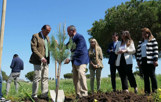Moneleg planta más de un centenar de árboles