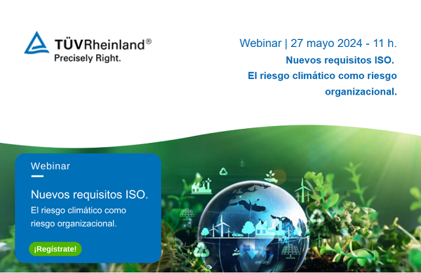 TUV webinar riesgos climáticos Webinar de TUV sobre riesgo climático