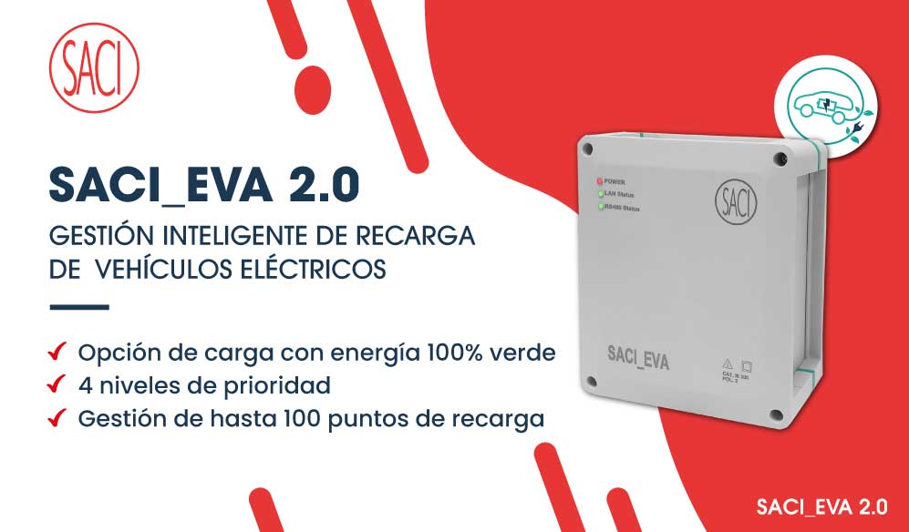 sacieva-banner SACI lanza SACI_EVA 2.0 para la gestión inteligente de recargas de vehículos eléctricos