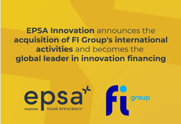 EPSA anuncia la adquisición de las actividades internacionales de FI Group y se convierte en líder mundial en financiación de la innovación