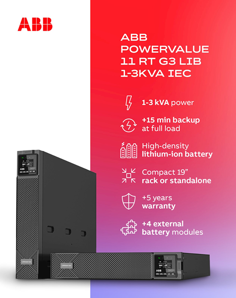 ABB amplía su gama de UPS para centrarse en los centros de datos empresariales