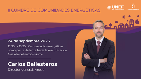 ANESE en II Cumbre Toledo acogerá en septiembre la II Cumbre de Comunidades Energéticas