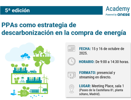 Llega la 5ª edición del curso de «PPAs como estrategia de descarbonización en la compra de energía»