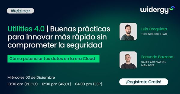 Widergy organiza un webinar sobre buenas prácticas en utilities