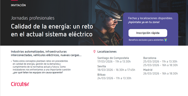 Circutor organiza jornadas profesionales.