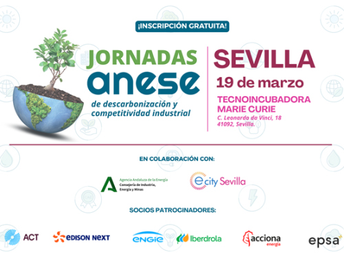ANESE y la Agencia Andaluza de la Energía organizan una nueva Jornada de Descarbonización y Competitividad Industrial
