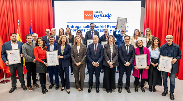 La Comunidad de Madrid otorga a Sorigué el distintivo Madrid Excelente – Lugar Ciberseguro