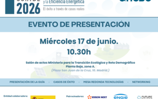 ANESE presenta la “Guía de Tecnologías para el Ahorro y la Eficiencia Energética 2026”, con los CAEs como protagonistas