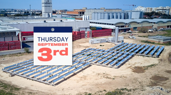 Visita a la instalación solar térmica de Absolicon en Birra Peroni (Italia)